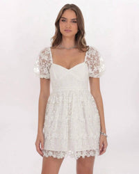Endless Rose - Crochet Lace Tiered Dress