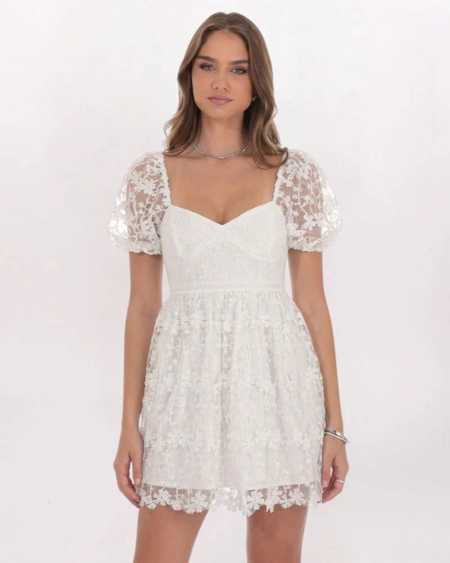 Endless Rose - Crochet Lace Tiered Dress