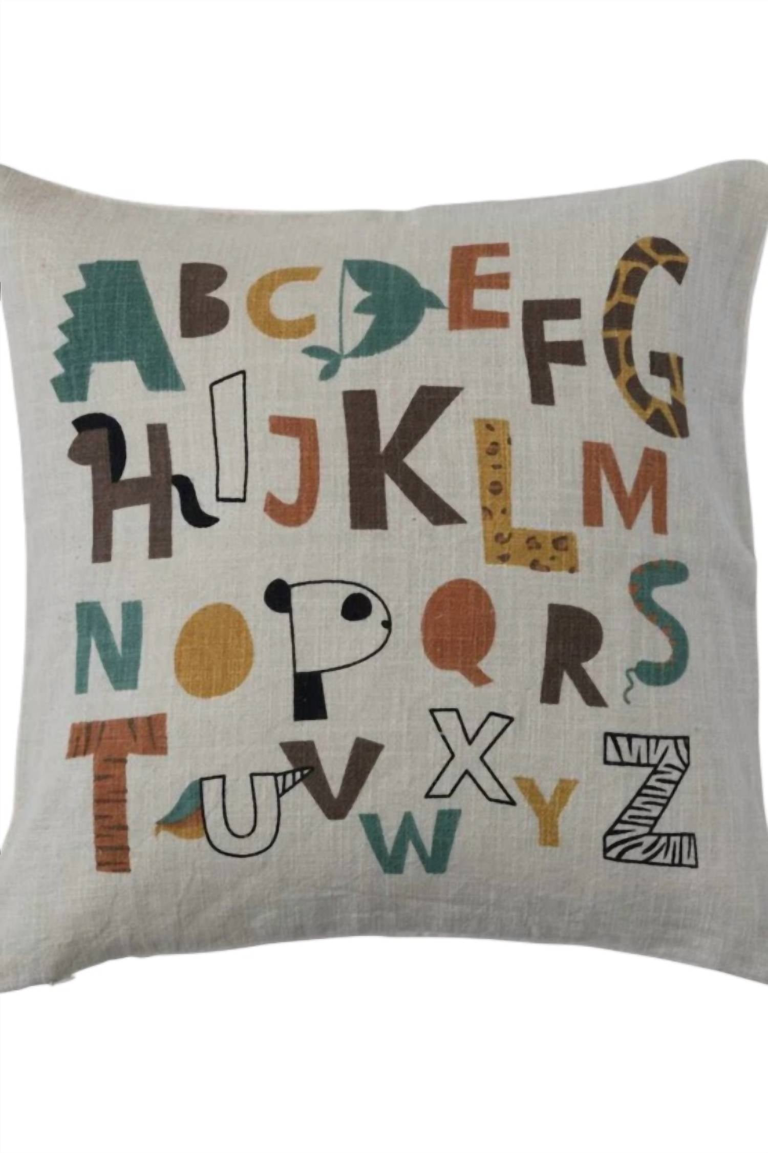 Creative Co-Op - Cotton Alphabet Pillow