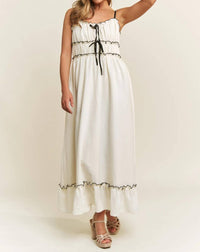 Sweet Generis - Romantic Contrast Tank Midi Dress