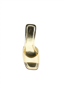 CHINESE LAUNDRY Women's Liinda Block Heel Slide Sandal in gold - women's sandal - alternate view