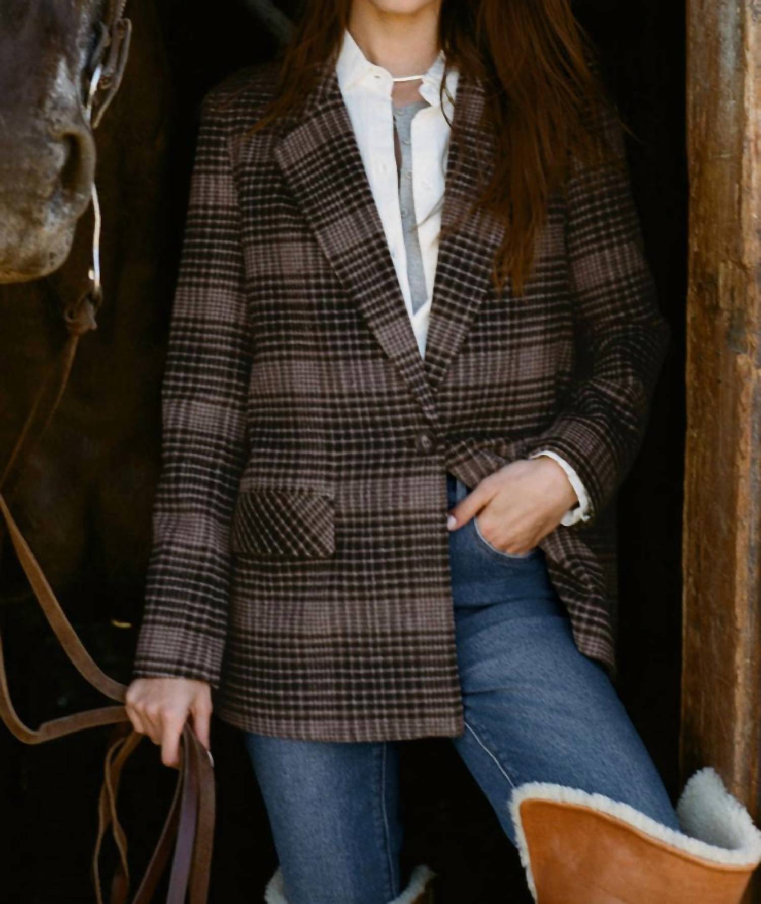 Z Supply - Kingston Relaxed Plaid Blazer