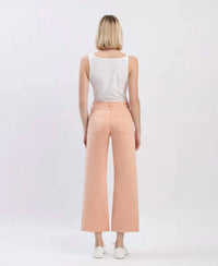 Vervet By Flying Monkey - Olivia High Rise Cropped Wide Leg Jeans