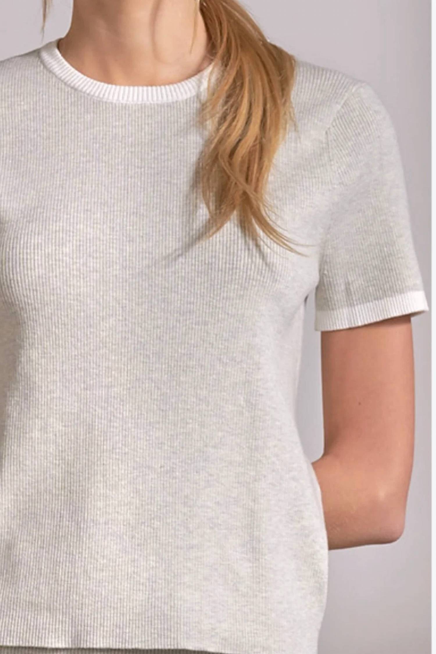 Elan - Short Sleeve Crewneck Top