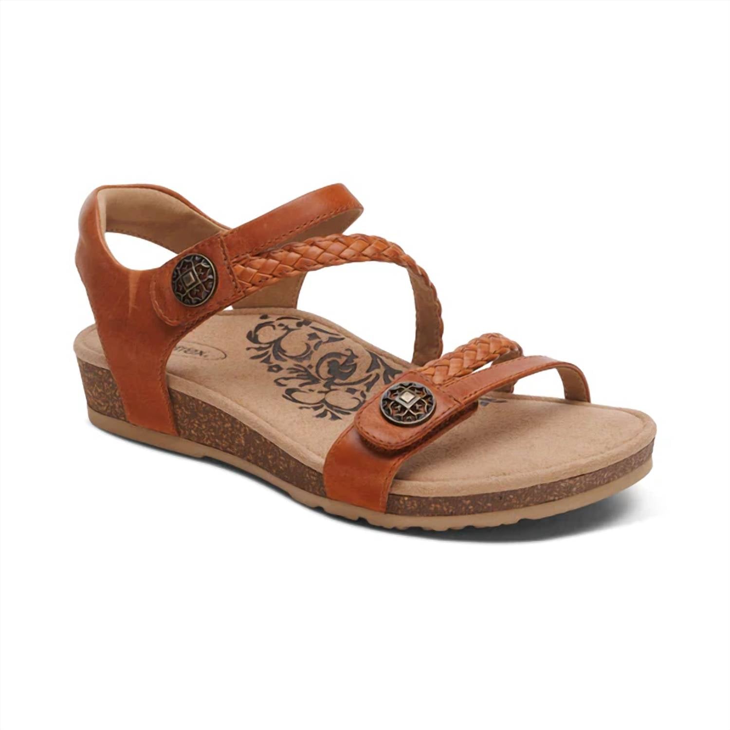 Aetrex - Women's Jillian Braided Quarter Strap Sandal