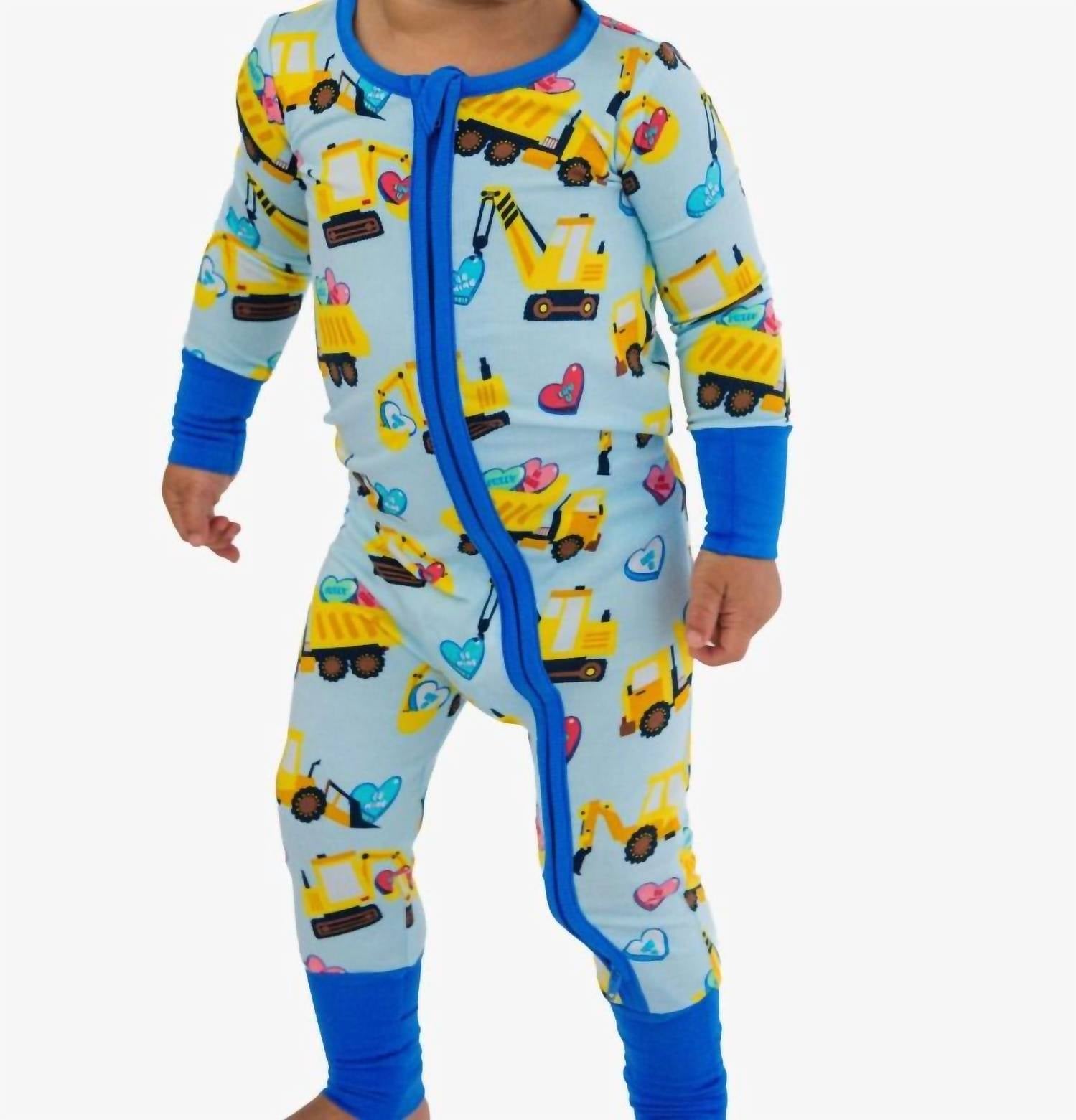 Rufflebutts - Boys Convertible One Piece Footie Pajama