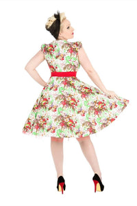 Orchid Bloom - Spring Blossom Swing Dress