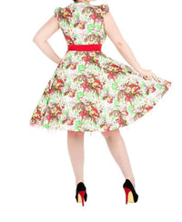 Orchid Bloom - Spring Blossom Swing Dress