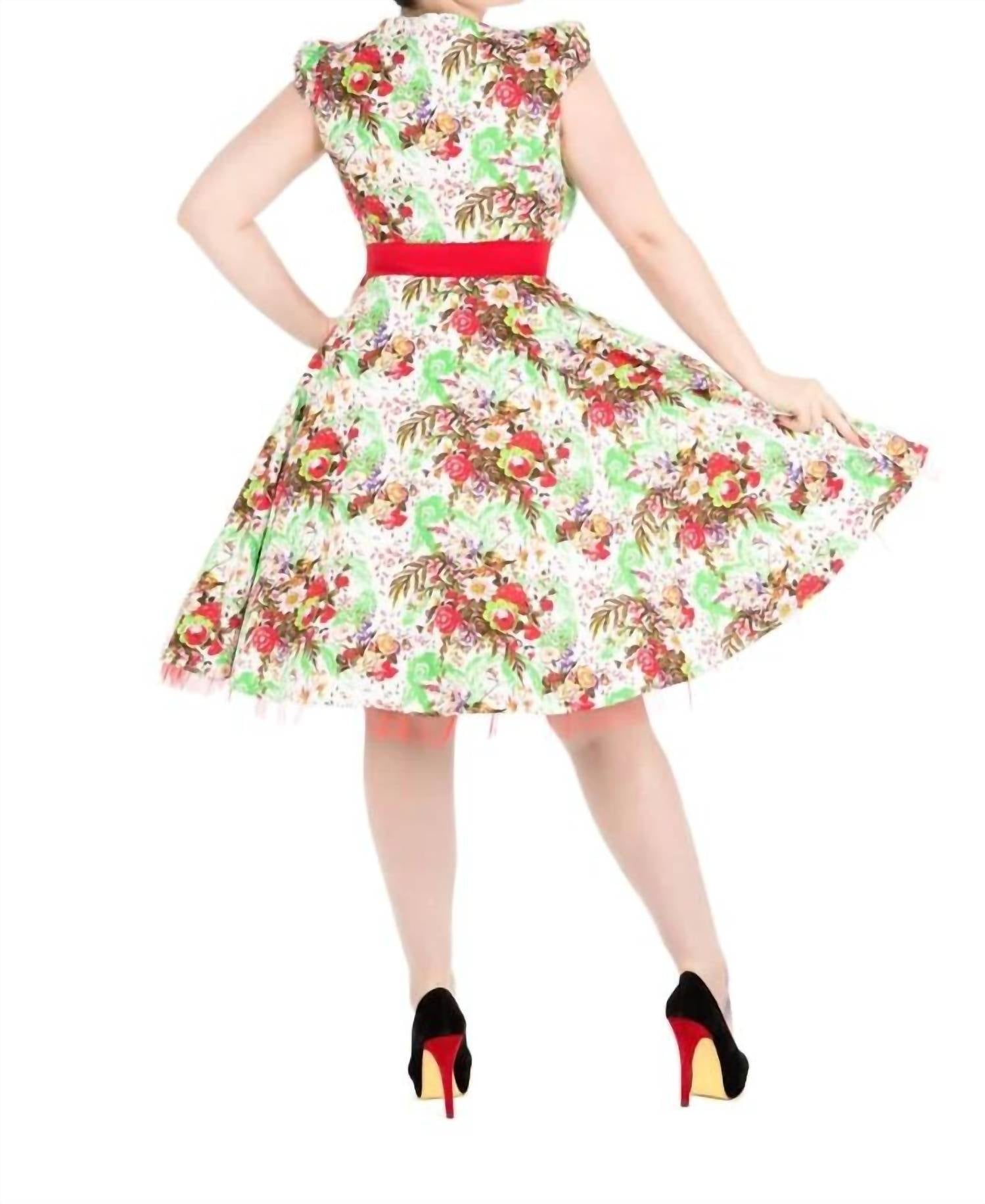 Orchid Bloom - Spring Blossom Swing Dress