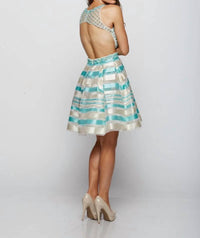 Last Dress - Pearl Net Tiffany Stripe Dress