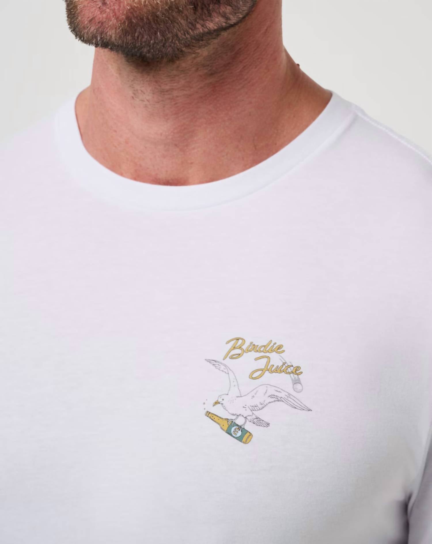 TravisMathew Drink Ticket Short Sleeve Tee in white - men's t-shirt - view 5