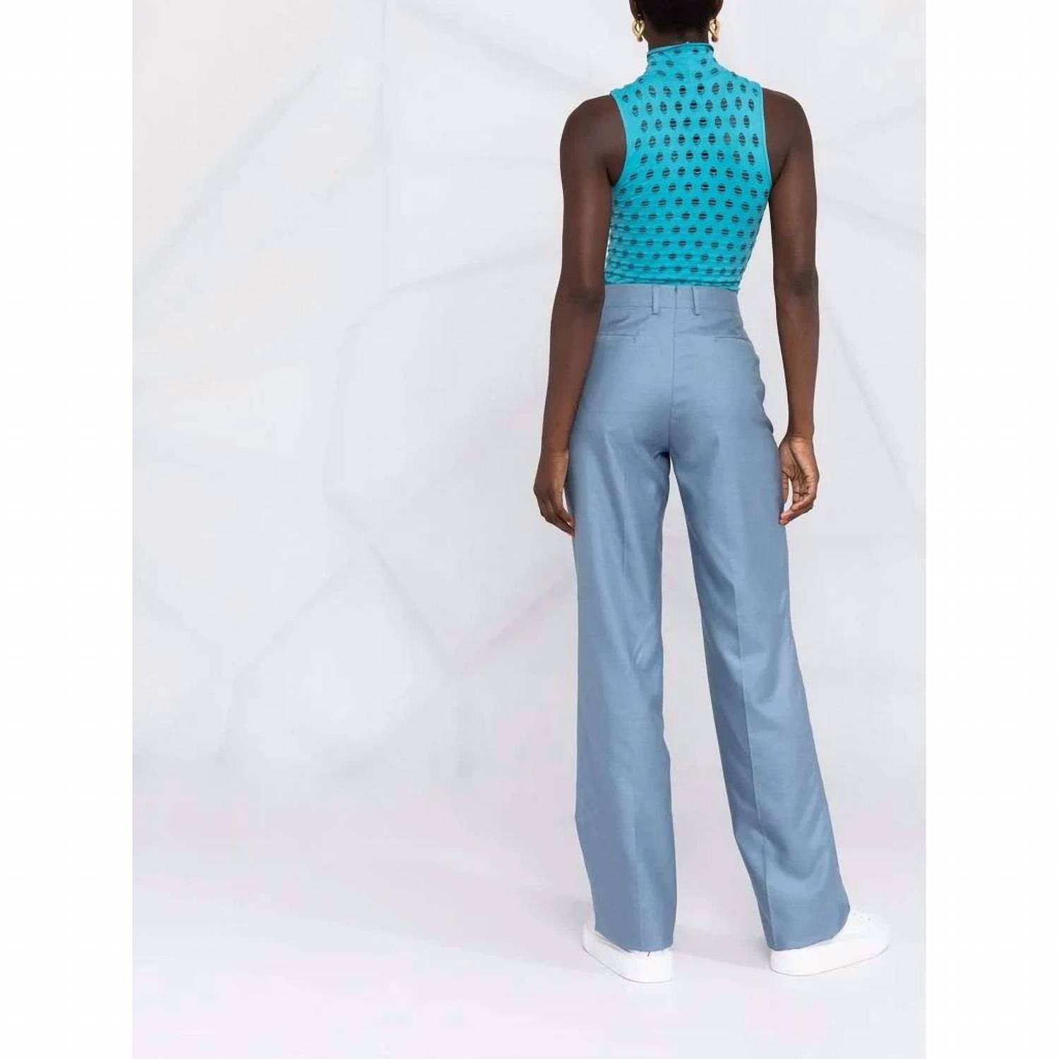 Salvatore Ferragamo - High Waisted Silk Trousers