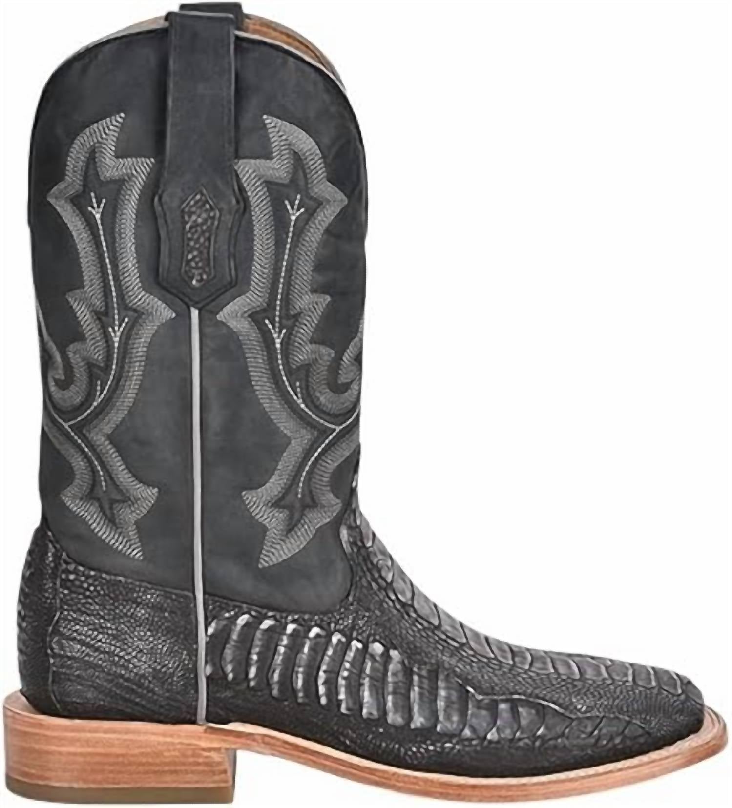 Corral - Men's Ostrich Leg Embroidered Western Boots