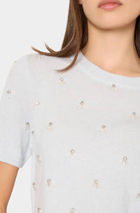 Milly - ROSALYN RHINESTONE EMBELLISHED SWEATER