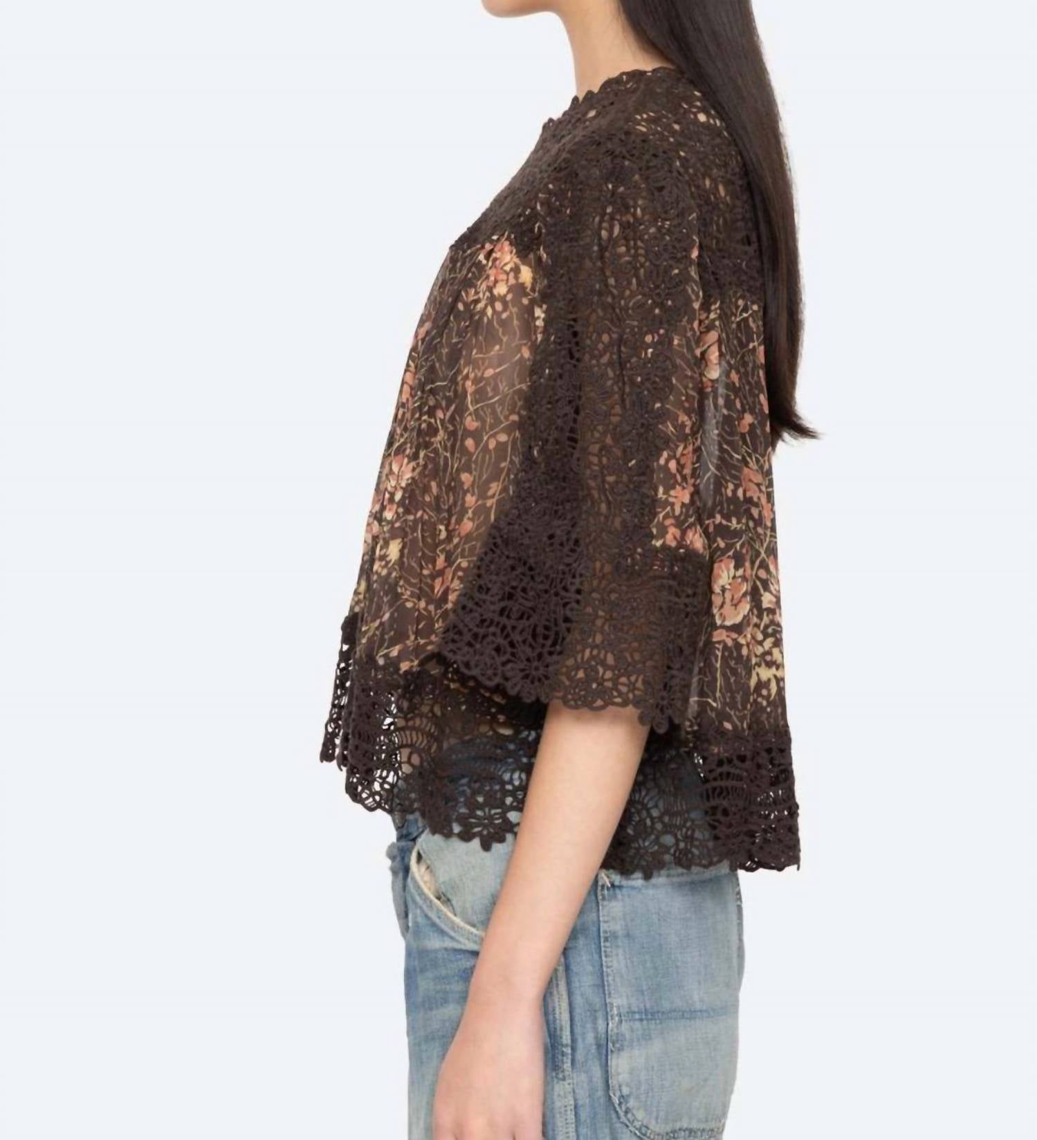 Sea - LUISA PRINT TOP