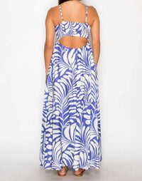 Meet Me In Santorini - Square Neck Maxi Dress