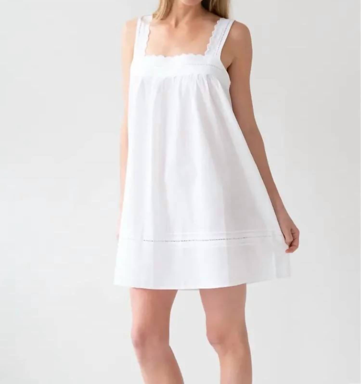 Jacaranda Living Maeve Cotton Nightgown in white - women's item