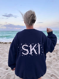 Sunkissed Coconut - Ski Snowflake Sweatshirt