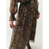 Exquise - Women's Chiffon Midi Skirt