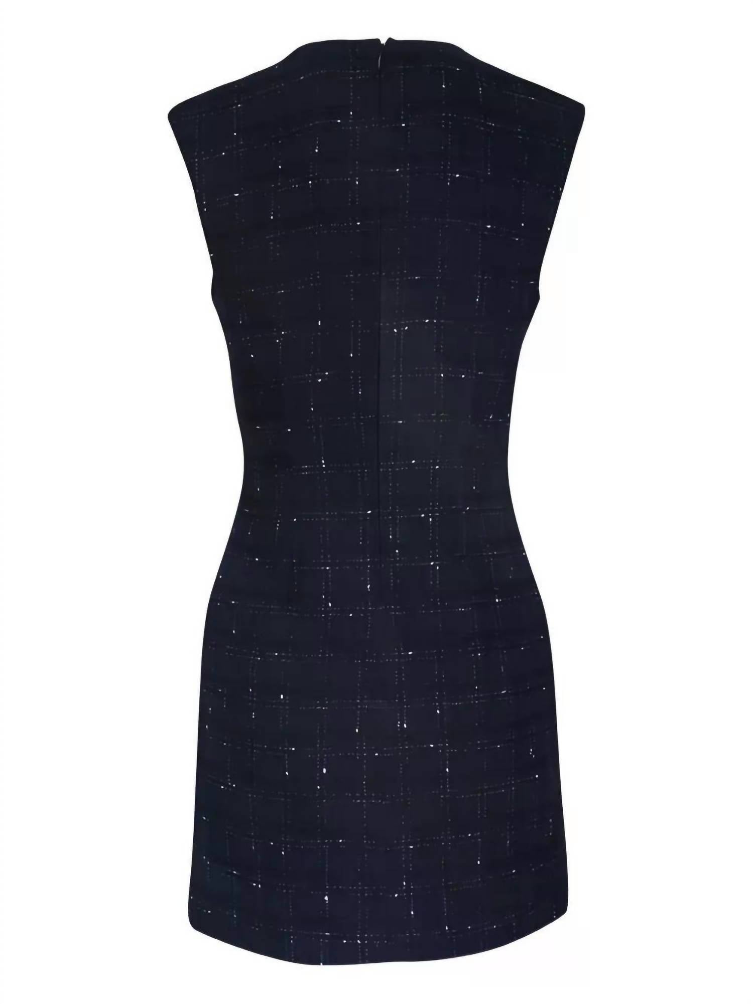 Veronica Beard Tamara Mini Dress in navy - women's dress - view 6