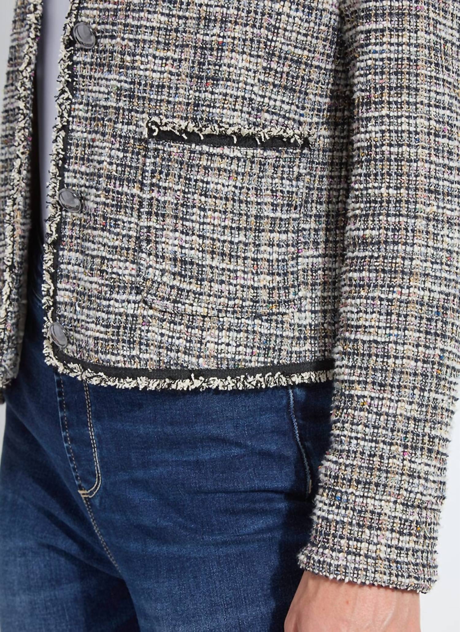 Lysse - Charlotte Collarless Tweed Jacket