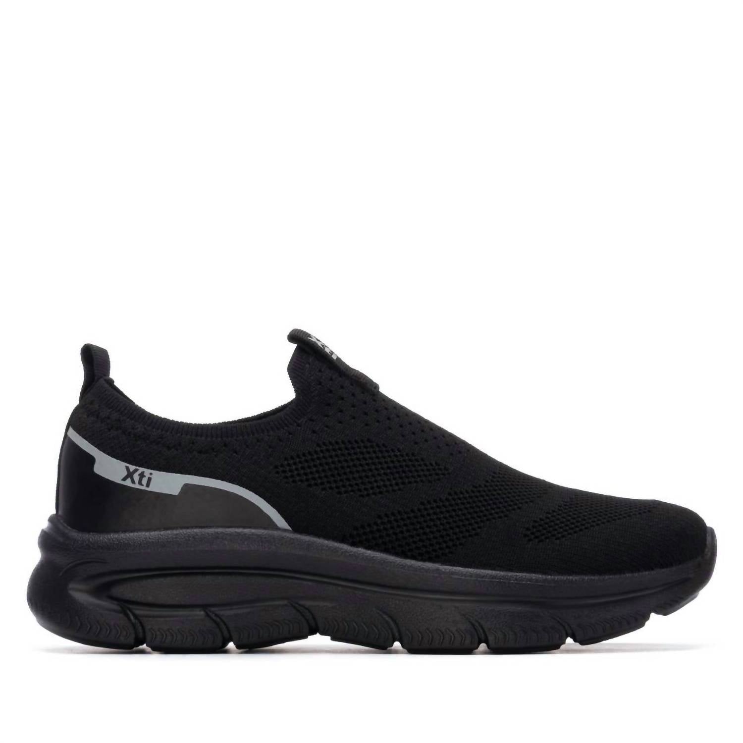 Xti Women's Textile Sneakers in black - women's sneaker - alternate view
