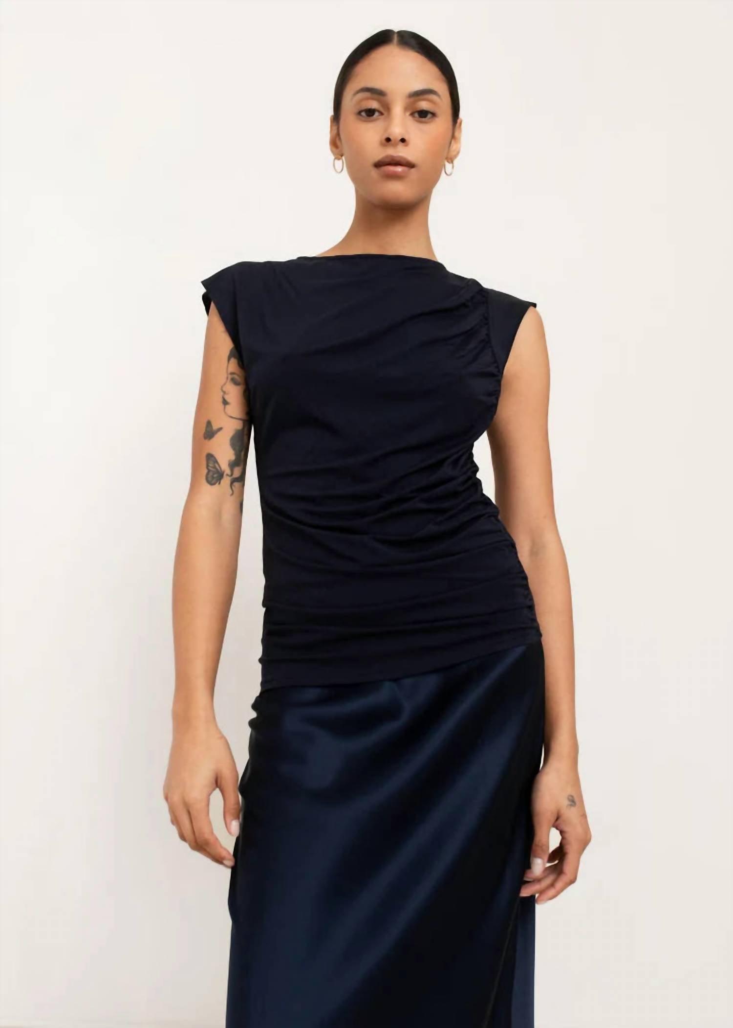 Paper Label - Greta Rouched Tee