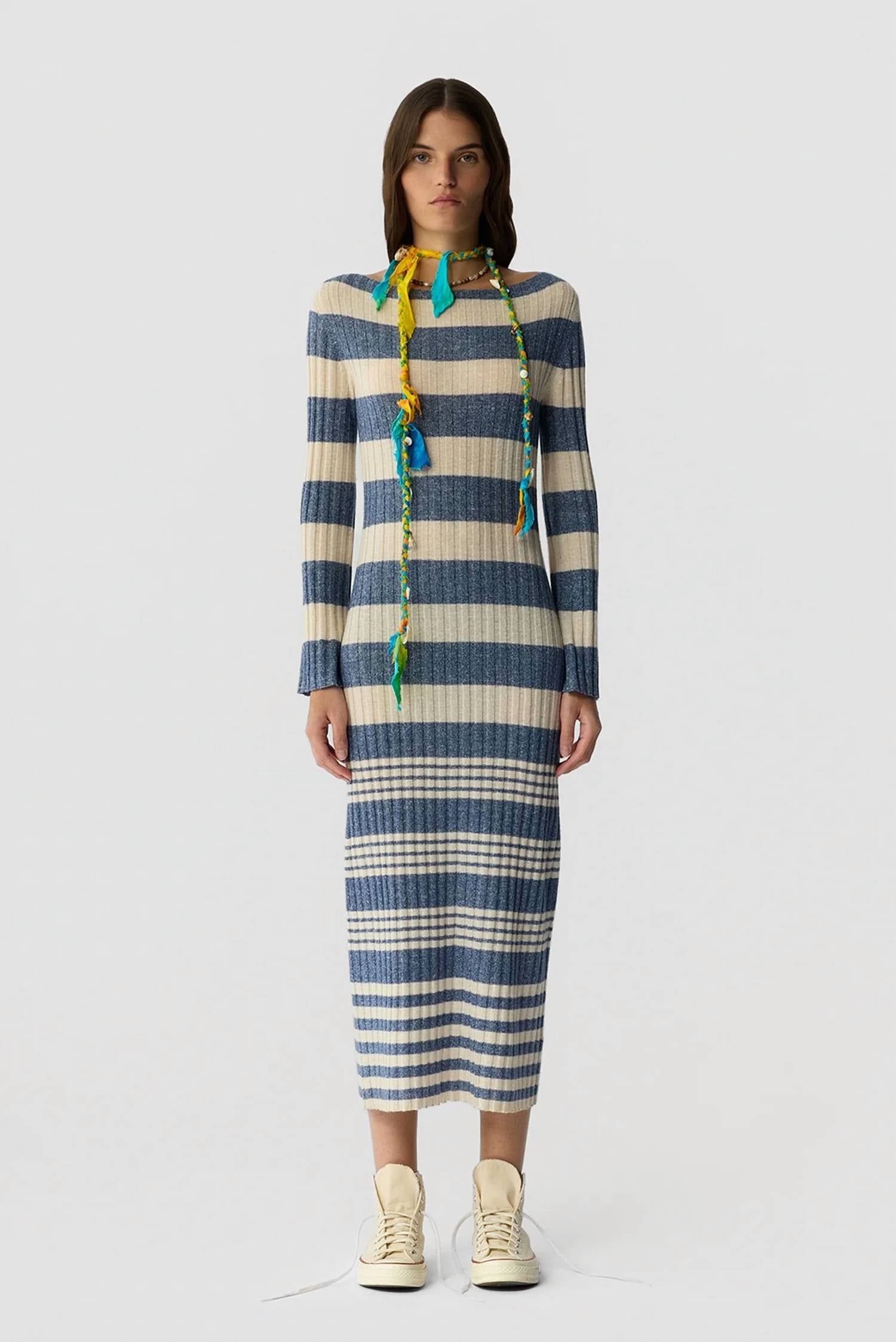 Guest In Residence - Striped Rib Dress