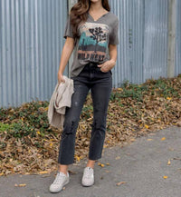 Grace And Lace - Wild West Washed And Worn Tee
