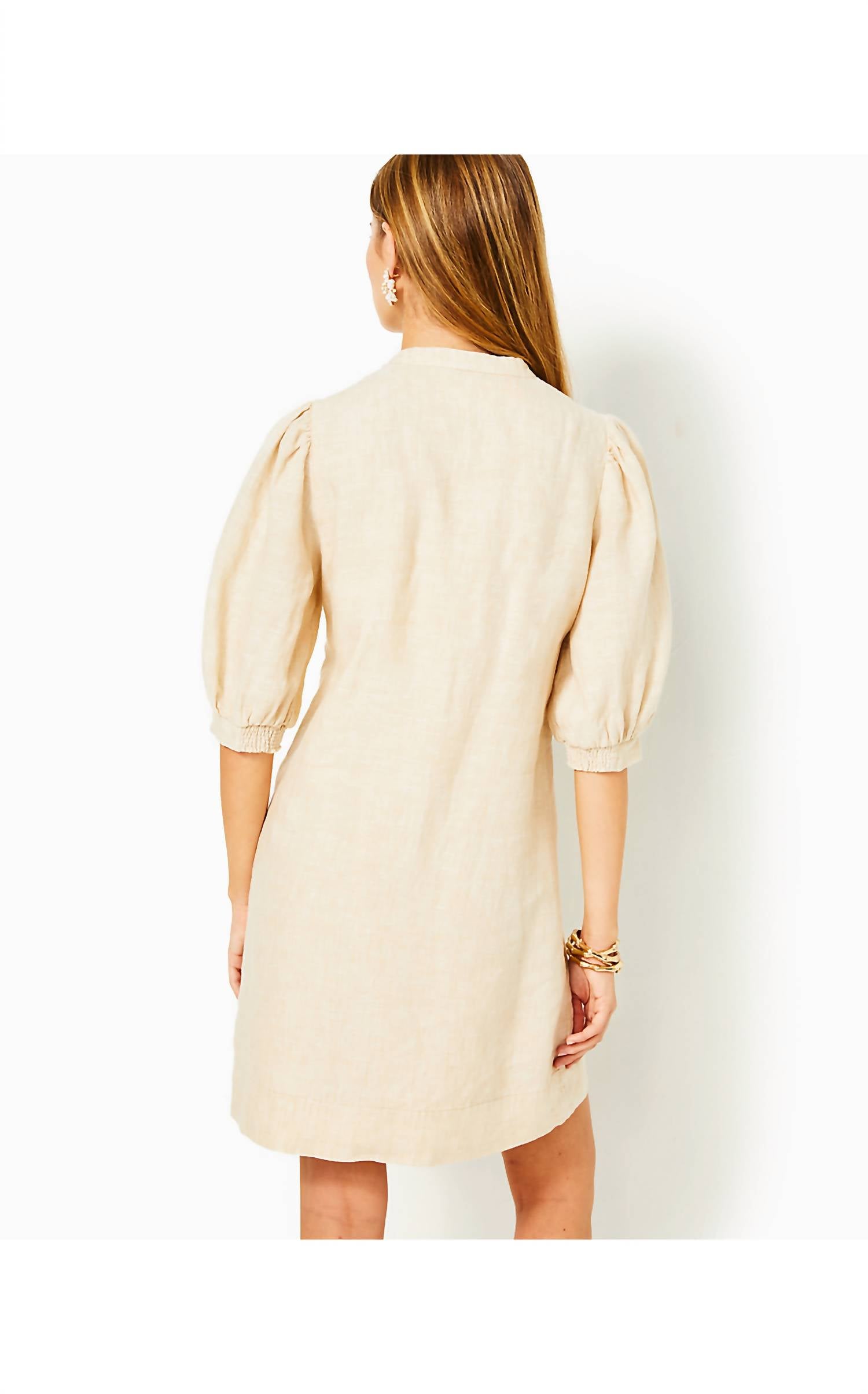 Lilly Pulitzer - Mialeigh Elbow Sleeve Linen Dress