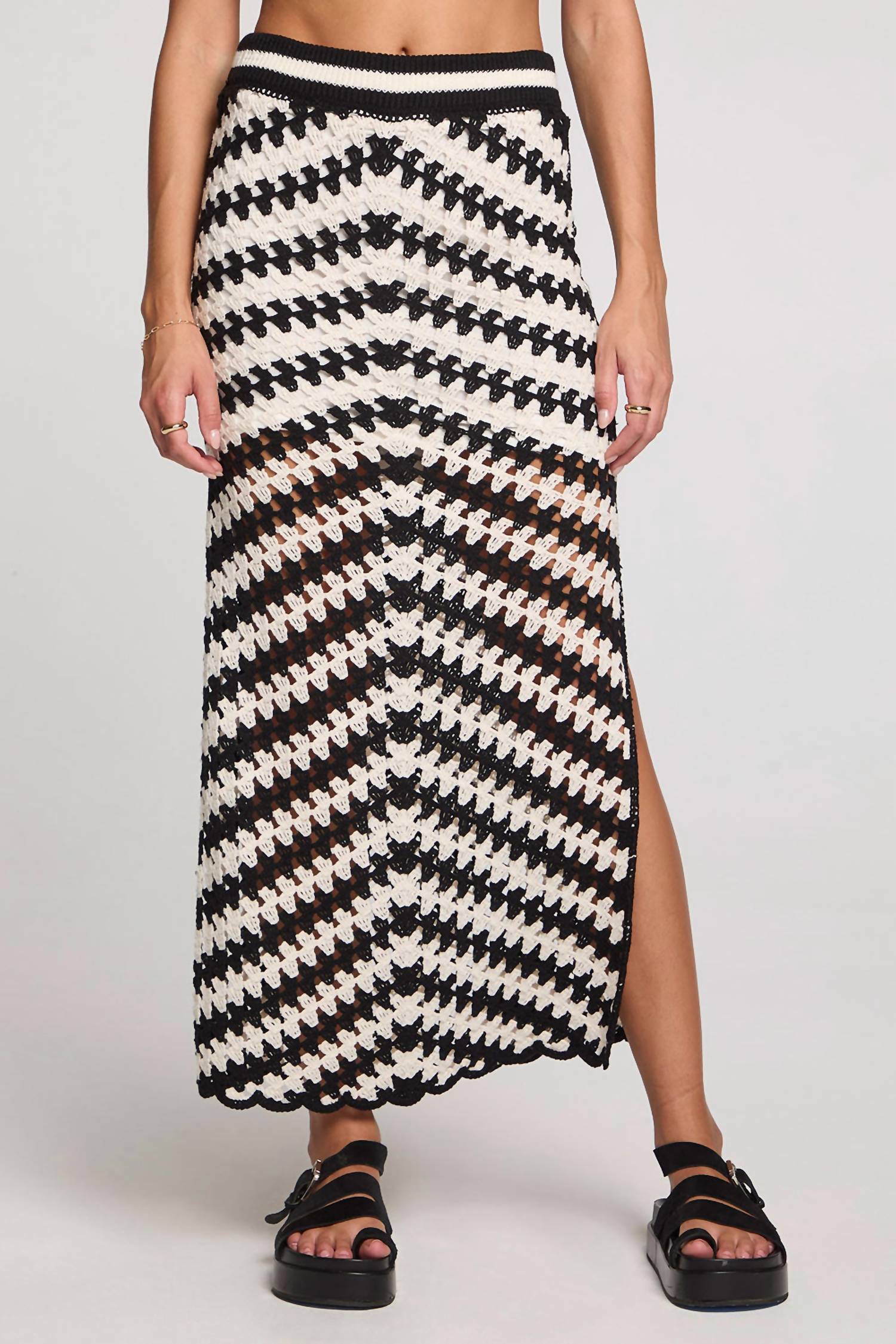 Saltwater Luxe - Suzi High Slit Midi Skirt