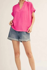 Jodifl - V-neck Straight Blouse