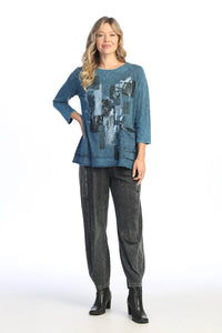 Jess & Jane - Mariposa Mineral Washed Cotton Pocket Top