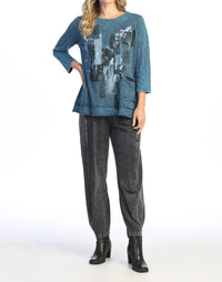 Jess & Jane - Mariposa Mineral Washed Cotton Pocket Top