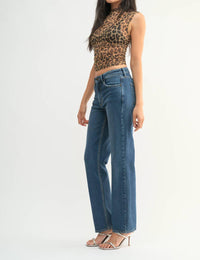 Just Black Denim - Super Soft 90's Longer Straight Jeans