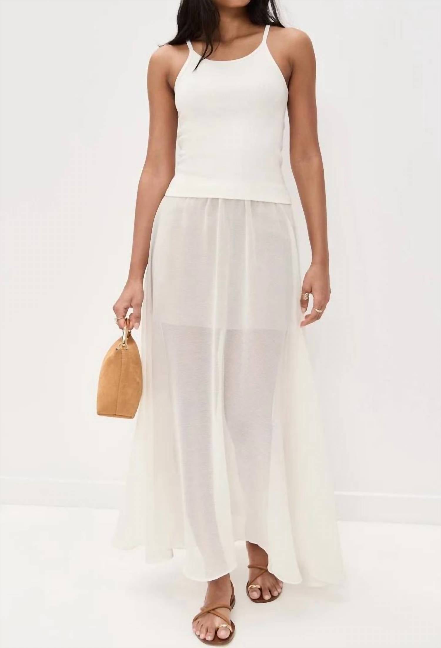 Enza Costa - Crinkled Chiffon Skirt