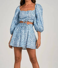 Elan - Cinched Square Neck Top