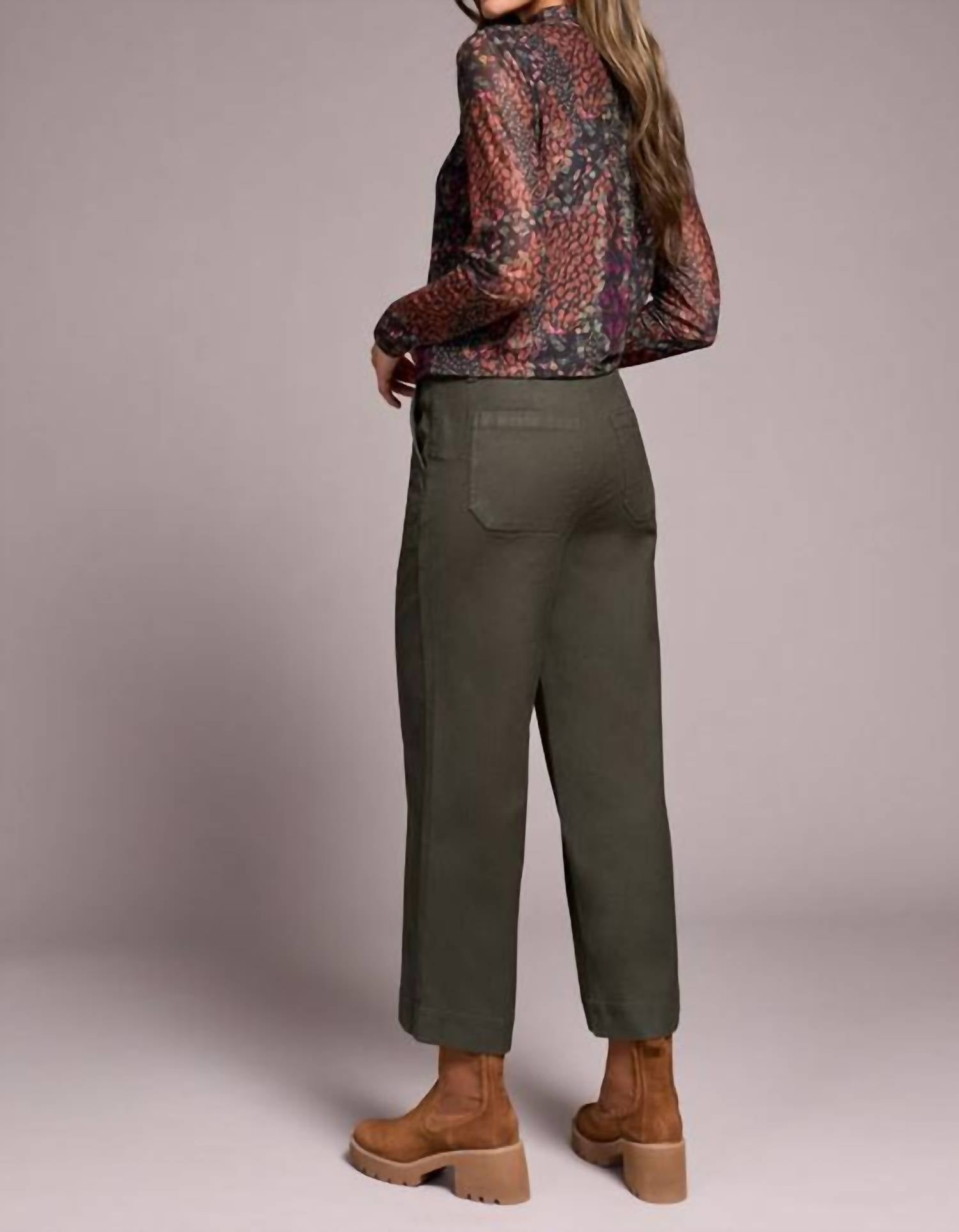 Tribal - Stretch Cotton Sophia Curvy Wide Leg Jeans
