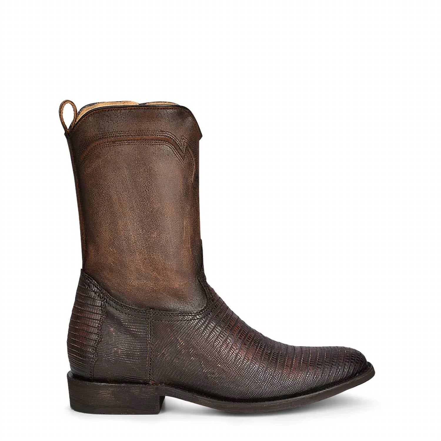 Corral - Men's Lizard Teju Embroidery Round Toe Boot