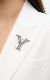 Sonya'S - Marcasite "Y" Brooch