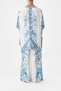 Camilla - Short Lace Up Kaftan Top