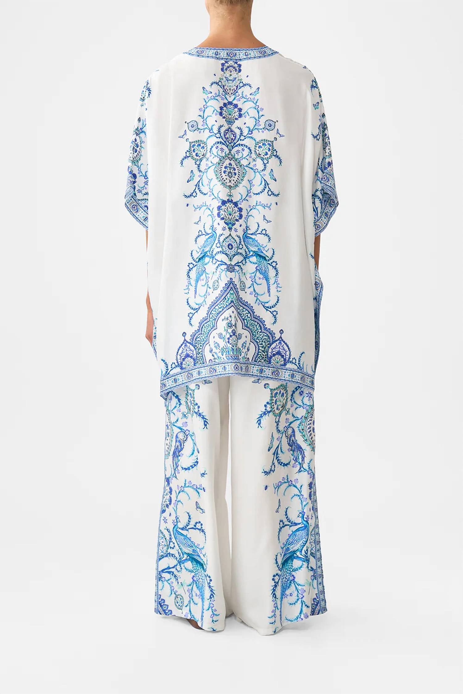 Camilla - Short Lace Up Kaftan Top