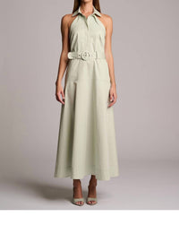 Hevron Eloise Dress in pistachio - women's dress