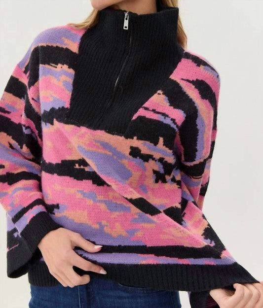 Jodifl - Zipper High Neck Sweater