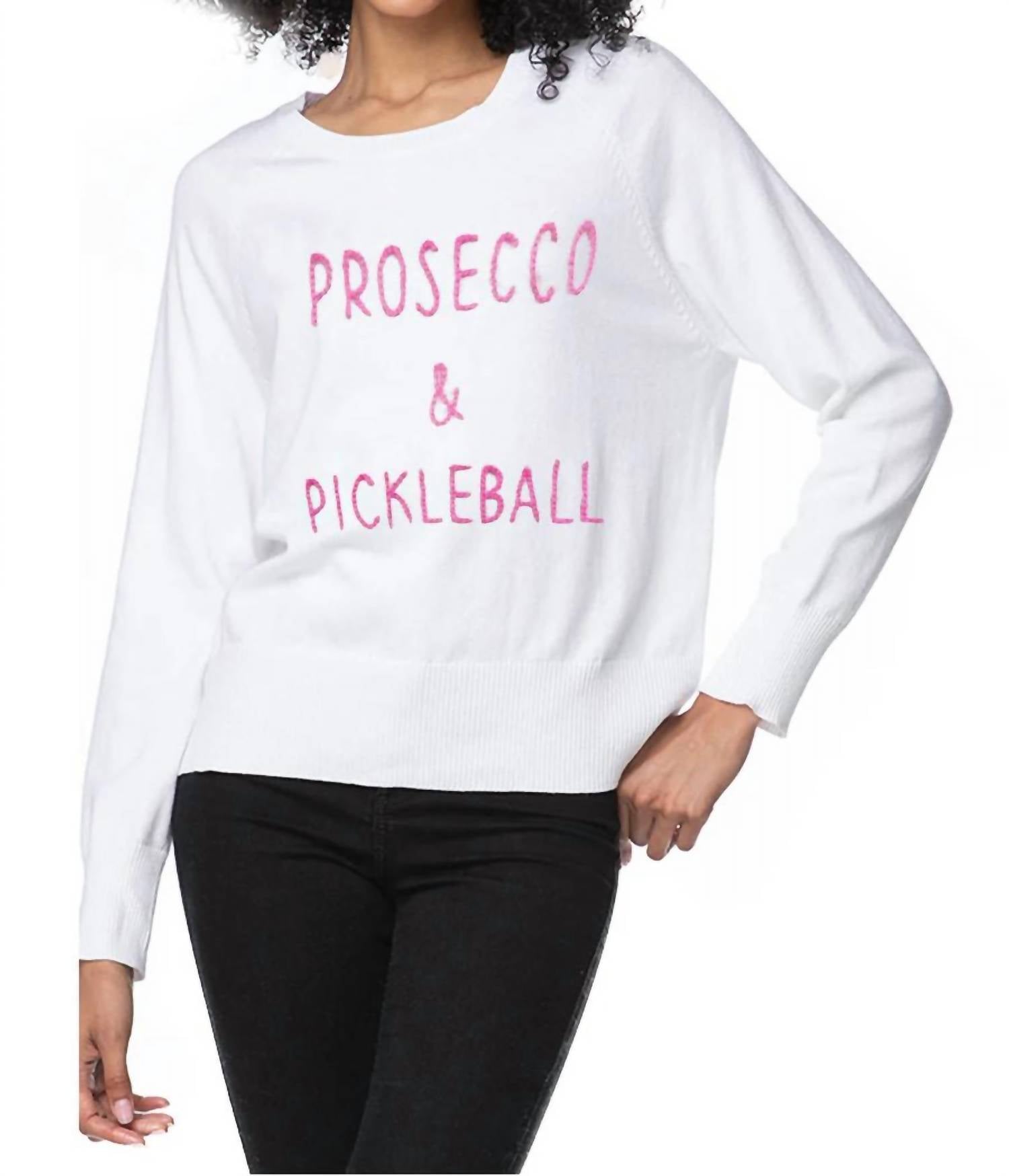 Golden Sun - Cotton Crew Prosecco & Pickleball Sweater