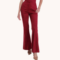 Karina Grimaldi - Vernonica Flared Suede Pants