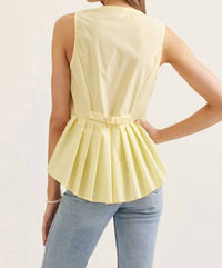 Entro - Sunny Zip Peplum Top
