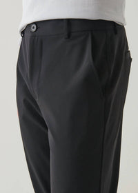 Patrick Assaraf Nucleo Stretch Chino Pants in black - men's pants - view 4