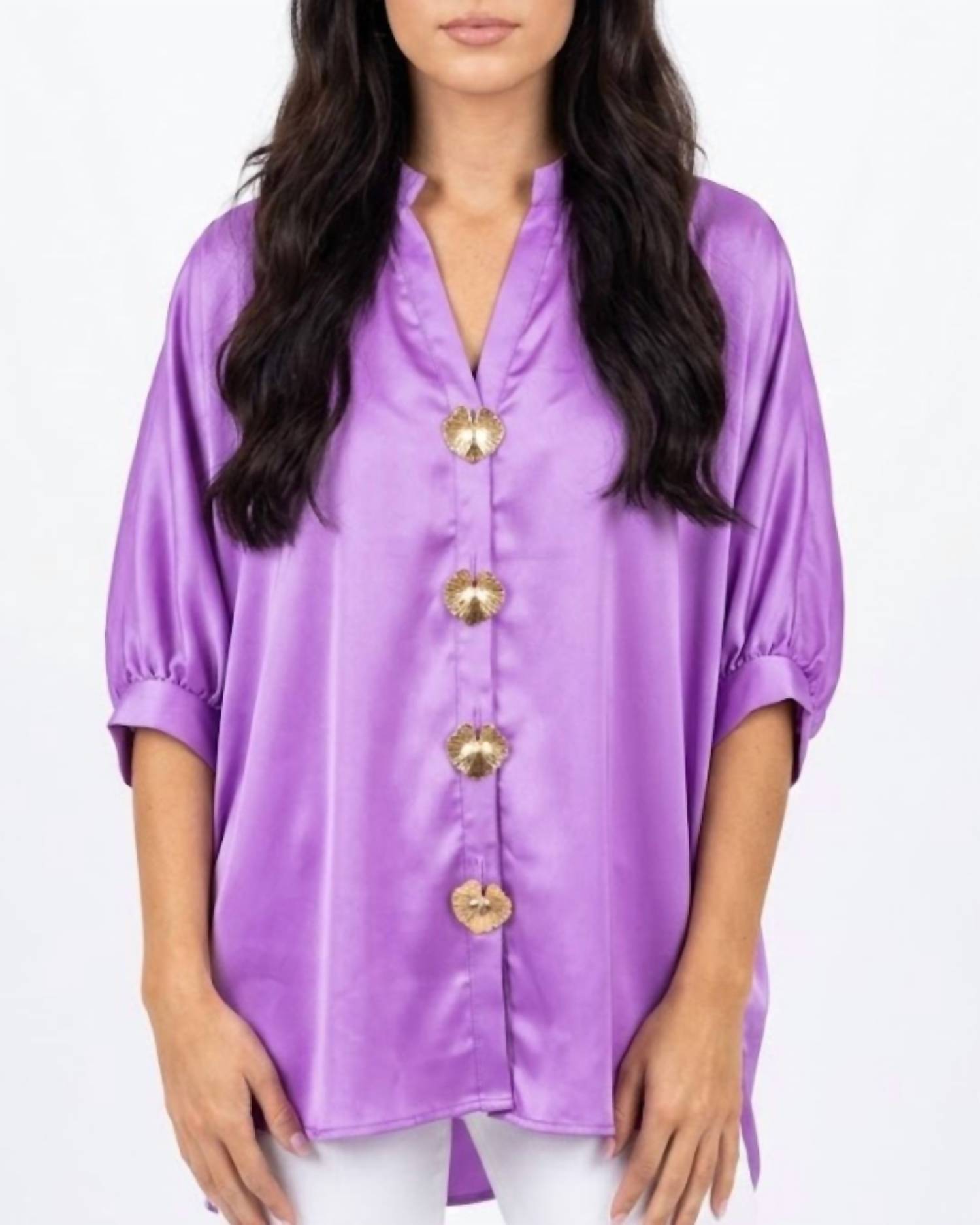 Yellow Lovebirds - Eugina Flowy Top