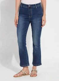 Lysse Ankle Estelle Flare Denim in dark - women's jeans